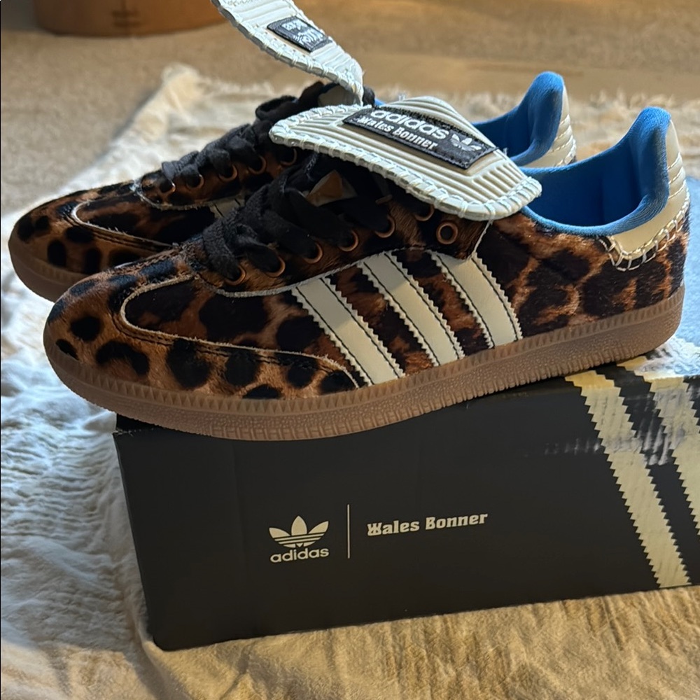 Adidas Kids Leopard Print Sneakers